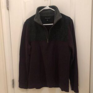 Banana Republc Zip front Two Tone Sweater